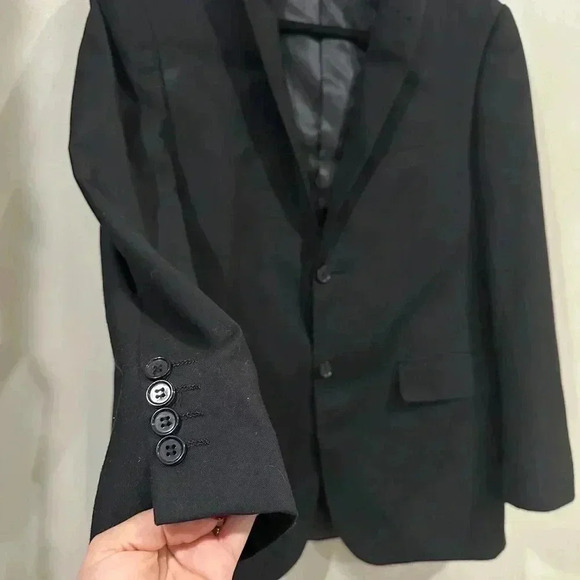 Men’s Ferrecci Black Blazer Size 40R - Picture 2 of 11